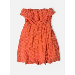Wetseal Peach Off Shoulder Mini dress